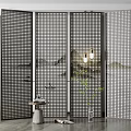 New Chinese-style partition screen partition 3d model