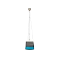 Modern Minimalist Pendant Light With Cylindrical Fabric Shade And Hanging Design
