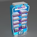 Blue Boonie Bears Themed Display Shelf with Multi Layer Design for Retail Merchandise