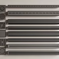 Various Black Vent Grilles And Covers With Different Shapes For Home Use