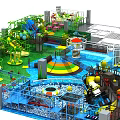 Colorful Indoor Playground Equipment With Slides Climbing Structures And Safe Design For Children