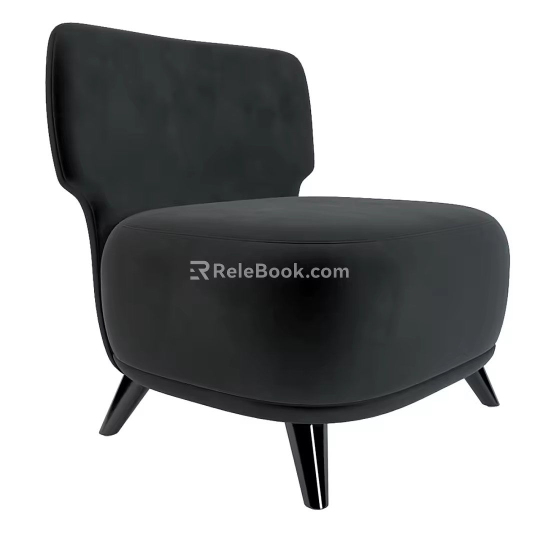 Fabric Single Sofa Fabric Single Chair Fabric Leisure Chair Fabric Backrest Chair Fabric Sofa Chair 3d model
