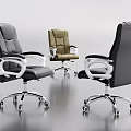 Modern Office Chair Featuring Armrests Wheels And Sturdy Metal Base Design