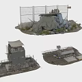 Industrial Equipment With Fence Tower Operation Platform And Metal Structures