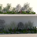 Vibrant Flower and Plant Landscaping Featuring Diverse Trees Shrubs Greenery and Gravel Path