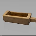 Durable Hardware Tools With Wooden Handle And Rectangular Groove For Handcraft Work 3d model