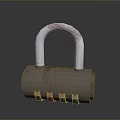 Durable Metal Combination Padlock For Home Security With Dial Lock Mechanism
