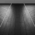 Dark Wooden Flooring Featuring Straight Planks Herringbone Pattern And Light Effects