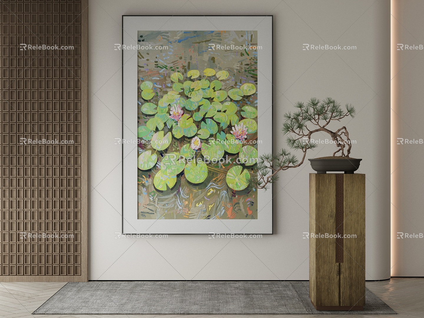 New Chinese Decorative Painting 3d model