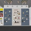 Modern Public Office Space With Desks Office Chairs Green Plants And Bookshelves