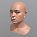 Human Head Male Head Male Head Face Middle-aged Male Head Asian Head Low Face Number Low Model Simple Model Game Video Level Super Realistic High Precision 3d model