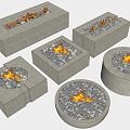 Modern Outdoor Stove Oven Torches 3d model