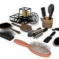 Various Practical Daily Life Products Including Hairbrushes Cleaning Brushes And Storage Organizers