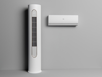 Vertical air conditioner cabinet air conditioner wall-mounted air conditioner Gree air conditioner cylindrical air conditioner circular air conditioner 3d model