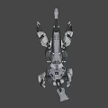 Armored Mechanical Robot Character Design For Game And Movie Scenes