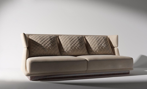 Modern double sofa 3d model