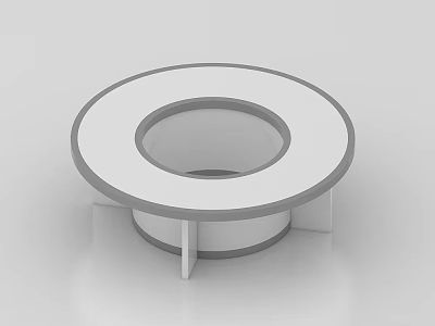 Modern Conference Room Round Table With Sleek Design And Functional Structure 3d model