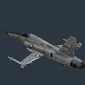 U.S. Air Force Military Fighter Jet With Sleek Silver Body And Cockpit Design