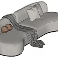 Modern Multiplayer Sofa 3d model