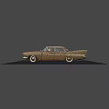 Rusty Vintage Classic Car With Chrome Front Details And Weathered Body Exterior