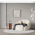 Modern Roche Bobois Single Sofa 3d model
