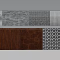 Modern Feature Wall Design With Various Textures Patterns And Materials 3d model
