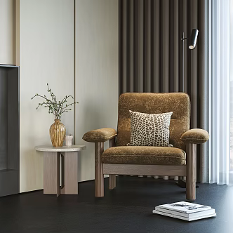 Modern Leisure Chair Cassina Acrylic Leisure Chair Fabric Leisure Chair Sofa Chair 3d model