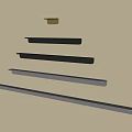 Sleek Modern Cabinet Handles in Gold Black and Silver for Furniture Design