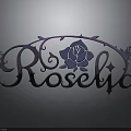 Decorative Roselja Metal Sign With Rose Design Curved Patterns And Spiked Edges