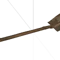 Old Fashioned Hardware Tool Shovel with Rusty Iron Blade and Wooden Handle