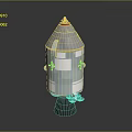 Industrial Metallic Conical Equipment Structure Featuring Panel Components And Base Support