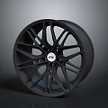 Car Wheel Rim Featuring Black Stylish Design And ESR Logo Spokes