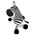 Cute Zebra Stuffed Toy With Black And White Stripes Soft Plush Design