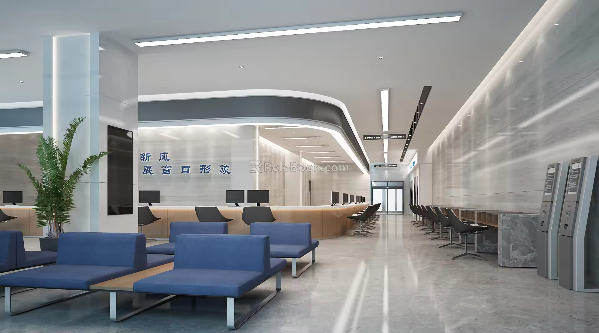 Modern Hall Entry and Exit Hall 3d model