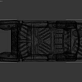 Yellow Old Car Frame With Rusted Worn Body Structure And Missing Parts