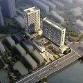 Style School Complex Building SU Model 3d model