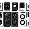 Modern Washing Machines Various Models Styles And Colors For Home Laundry Use