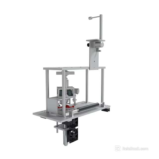 Mechanical Workbench Structure With Metal Frame Camera And Sliding Rail System 3d model 