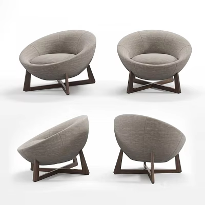 Single sofa 3d model