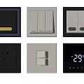 Modern Switch Socket 3d model