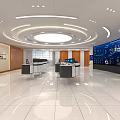 Modern Monitoring Control Room With Multiple Large Screens And Control Desks