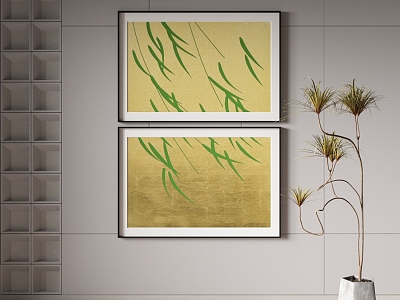 New Chinese Decorative Painting 3d model