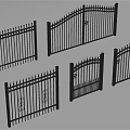 Ornate Wrought Iron Railings with Various Gate and Fence Designs for Home Exteriors