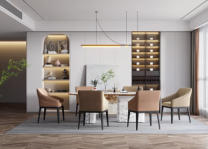 Modern Restaurant 3d model
