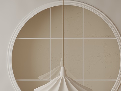 Modern chandelier 3d model