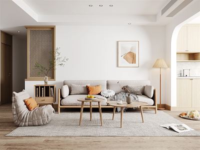 Nordic Living Room 3d model