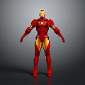 Iron Man Game Movie Character With Red And Gold Armor Standing Pose