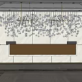 Modern Front Desk Hotel Reception Desk 3d model