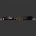 Detailed Military Vehicle Toy Models With Traffic Cones Road Barriers And Colorful Designs