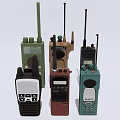 Various Colored Walkie Talkies With Different Designs And Portable Communication Features